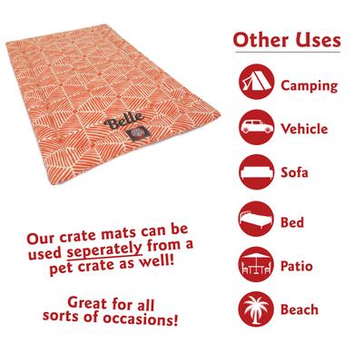 Show full view: Majestic Pet Charlie Personalized Dog Crate Mat, Salmon, X-Large slide 2 of 8
