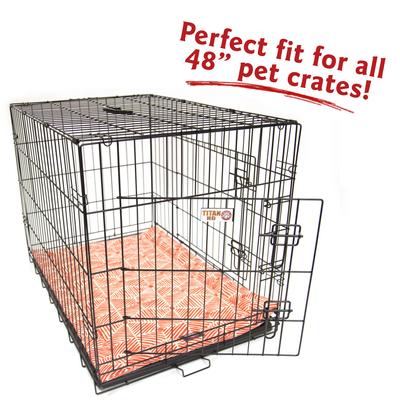 Show full view: Majestic Pet Charlie Personalized Dog Crate Mat, Salmon, X-Large slide 6 of 8