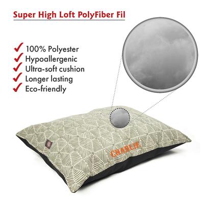 Show full view: Majestic Pet Charlie Personalized Pillow Cat & Dog Bed, Beige Metallic, Large slide 4 of 6