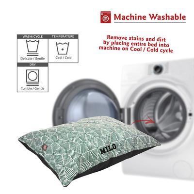 Show full view: Majestic Pet Charlie Personalized Pillow Cat & Dog Bed, Emerald, Small/Medium slide 5 of 6