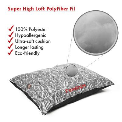 Show full view: Majestic Pet Charlie Personalized Pillow Cat & Dog Bed, Gray, Large slide 4 of 6