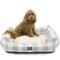 Show in main carousel: Majestic Pet Contemp Lounge Anderson Check Bolster Dog Bed with Removable Cover, Grey, Medium slide 1 of 6