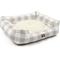 Show in main carousel: Majestic Pet Contemp Lounge Anderson Check Bolster Dog Bed with Removable Cover, Grey, Medium slide 3 of 6