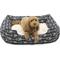 Show in main carousel: Majestic Pet Contemp Lounge Arrow Bolster Dog Bed with Removable Cover, Black with White Arrows, Small slide 1 of 7