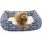 Show in main carousel: Majestic Pet Contemp Lounge Arrow Bolster Dog Bed with Removable Cover, Blue with White Arrows, Small slide 1 of 6