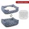 Show in main carousel: Majestic Pet Contemp Lounge Arrow Bolster Dog Bed with Removable Cover, Blue with White Arrows, Small slide 5 of 6