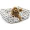 Show in main carousel: Majestic Pet Contemp Lounge Arrow Bolster Dog Bed with Removable Cover, White with Black Arrows, Small slide 3 of 7