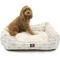 Show in main carousel: Majestic Pet Contemp Lounge Arrow Bolster Dog Bed with Removable Cover, White with Gold Arrows, Small slide 1 of 6