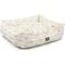 Show in main carousel: Majestic Pet Contemp Lounge Arrow Bolster Dog Bed with Removable Cover, White with Gold Arrows, Small slide 3 of 6