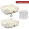 Show in main carousel: Majestic Pet Contemp Lounge Arrow Bolster Dog Bed with Removable Cover, White with Gold Arrows, Small slide 5 of 6