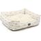 Show in main carousel: Majestic Pet Contemp Lounge Arrow Bolster Dog Bed with Removable Cover, White with Tan Arrows, Small slide 4 of 7