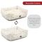 Show in main carousel: Majestic Pet Contemp Lounge Arrow Bolster Dog Bed with Removable Cover, White with Tan Arrows, Small slide 6 of 7