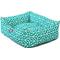 Show in main carousel: Majestic Pet Contemp Lounge Aruba Bolster Dog Bed with Removable Cover, Pacific/Teal, Small slide 4 of 6