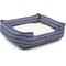 Show in main carousel: Majestic Pet Contemp Lounge Boho Arrow Bolster Dog Bed with Removable Cover, Blue with White Arrows, Small slide 3 of 6