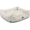 Show in main carousel: Majestic Pet Contemp Lounge Boho Arrow Bolster Dog Bed with Removable Cover, Grey with White Arrows, Small slide 4 of 6