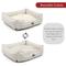 Show in main carousel: Majestic Pet Contemp Lounge Boho Arrow Bolster Dog Bed with Removable Cover, Grey with White Arrows, Small slide 5 of 6