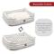 Show in main carousel: Majestic Pet Contemp Lounge Boho Arrow Bolster Dog Bed with Removable Cover, White with Black Arrows, Small slide 6 of 7