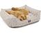 Show in main carousel: Majestic Pet Contemp Lounge Charlie Bolster Dog Bed with Removable Cover, Metallic Beige, Small slide 3 of 7