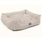 Show in main carousel: Majestic Pet Contemp Lounge Charlie Bolster Dog Bed with Removable Cover, Metallic Beige, Small slide 5 of 7