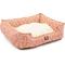Show in main carousel: Majestic Pet Contemp Lounge Charlie Bolster Dog Bed with Removable Cover, Salmon, Small slide 3 of 6