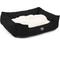Show in main carousel: Majestic Pet Contemp Lounge Faux Suede Bolster Dog Bed with Removable Cover, Black, Small slide 4 of 7
