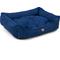 Show in main carousel: Majestic Pet Contemp Lounge Faux Suede Bolster Dog Bed with Removable Cover, Navy, Small slide 5 of 7