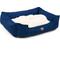Show in main carousel: Majestic Pet Contemp Lounge Faux Suede Bolster Dog Bed with Removable Cover, Navy, Small slide 4 of 7