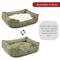 Show in main carousel: Majestic Pet Contemp Lounge Faux Suede Bolster Dog Bed with Removable Cover, Sage, Small slide 5 of 6