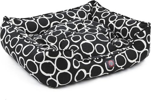 Show full view: Majestic Pet Contemp Lounge Fusion Bolster Dog Bed with Removable Cover, Black, Small slide 4 of 6