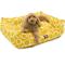 Show in main carousel: Majestic Pet Contemp Lounge Fusion Bolster Dog Bed with Removable Cover, Yellow, Small slide 3 of 7