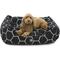 Show in main carousel: Majestic Pet Contemp Lounge Hexo Shapes Bolster Dog Bed with Removable Cover, Black, Small slide 2 of 6