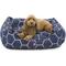 Show in main carousel: Majestic Pet Contemp Lounge Hexo Shapes Bolster Dog Bed with Removable Cover, Blue, Small slide 2 of 6