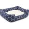 Show in main carousel: Majestic Pet Contemp Lounge Hexo Shapes Bolster Dog Bed with Removable Cover, Blue, Small slide 3 of 6