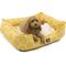 Show in main carousel: Majestic Pet Contemp Lounge Hexo Shapes Bolster Dog Bed with Removable Cover, Yellow, Small slide 1 of 7