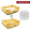 Show in main carousel: Majestic Pet Contemp Lounge Hexo Shapes Bolster Dog Bed with Removable Cover, Yellow, Small slide 6 of 7
