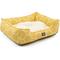 Show in main carousel: Majestic Pet Contemp Lounge Hexo Shapes Bolster Dog Bed with Removable Cover, Yellow, Small slide 4 of 7