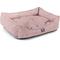 Show in main carousel: Majestic Pet Contemp Lounge Jackson Heathered Bolster Dog Bed with Removable Cover, Pink, Small slide 4 of 6