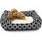 Show in main carousel: Majestic Pet Contemp Lounge Links Bolster Dog Bed with Removable Cover, Black, Small slide 1 of 6