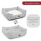 Show in main carousel: Majestic Pet Contemp Lounge Links Bolster Dog Bed with Removable Cover, Gray, Small slide 5 of 6