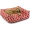 Show in main carousel: Majestic Pet Contemp Lounge Links Bolster Dog Bed with Removable Cover, Red, Small slide 2 of 6