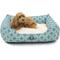 Show in main carousel: Majestic Pet Contemp Lounge Links Bolster Dog Bed with Removable Cover, Teal, Small slide 1 of 6