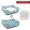 Show in main carousel: Majestic Pet Contemp Lounge Links Bolster Dog Bed with Removable Cover, Teal, Small slide 5 of 6