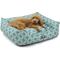 Show in main carousel: Majestic Pet Contemp Lounge Links Bolster Dog Bed with Removable Cover, Teal, Small slide 2 of 6