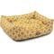 Show in main carousel: Majestic Pet Contemp Lounge Links Bolster Dog Bed with Removable Cover, Yellow, Small slide 4 of 6