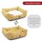 Show in main carousel: Majestic Pet Contemp Lounge Links Bolster Dog Bed with Removable Cover, Yellow, Small slide 5 of 6