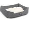 Show in main carousel: Majestic Pet Contemp Lounge Palette Heathered Bolster Dog Bed with Removable Cover, Black, Small slide 3 of 6