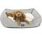 Show in main carousel: Majestic Pet Contemp Lounge Palette Heathered Bolster Dog Bed with Removable Cover, Gray, Small slide 1 of 6