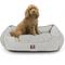 Show in main carousel: Majestic Pet Contemp Lounge Palette Heathered Bolster Dog Bed with Removable Cover, Gray, Small slide 2 of 6