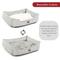 Show in main carousel: Majestic Pet Contemp Lounge Palette Heathered Bolster Dog Bed with Removable Cover, Gray, Small slide 5 of 6