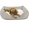 Show in main carousel: Majestic Pet Contemp Lounge Palette Heathered Bolster Dog Bed with Removable Cover, Tan, Small slide 1 of 6